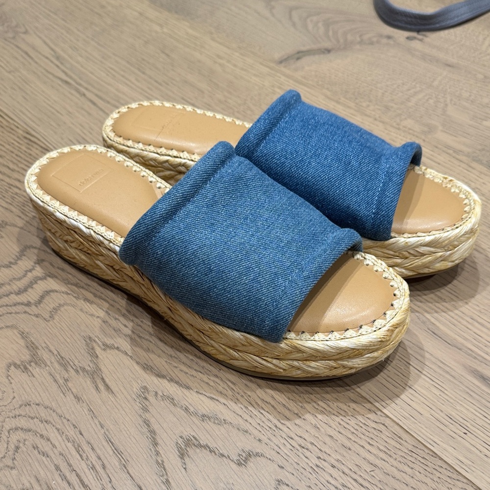 Dolce Vita Denim Blue Espadrille Sandals